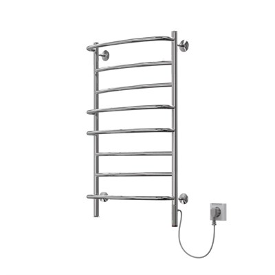 Полотенцесушитель электрический Орион Сага 50-80, 100 вт (К-таймер, Слева, Белый матовый) - фото 735594109