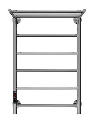 Полотенцесушитель электрический Классика Гранд с полкой 50-80, 190 вт (К-ЖК панель, Справа, Белый матовый) - фото 735595984