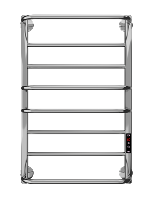 Полотенцесушитель электрический Сага Квадро Гранд 50-80, 180 вт (К-ЖК панель, Справа, Чёрный матовый) - фото 735604889