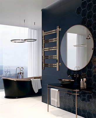 Полотенцесушитель электрический Хелен Гранд 50-100, 215 вт (К-ЖК панель, Справа, Сатин) - фото 735605346