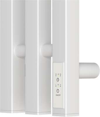 Вертикаль Профиль 15-120 (терморегулятор, Белый глянец) - фото 736178550