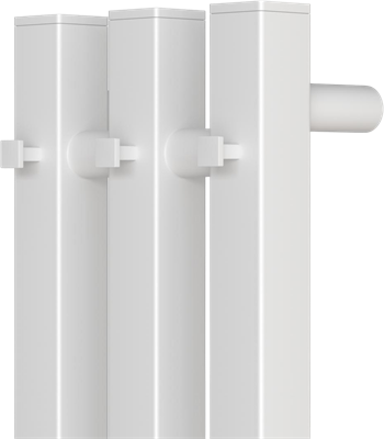 Вертикаль Профиль 15-120 (терморегулятор, Белый глянец) - фото 736178556
