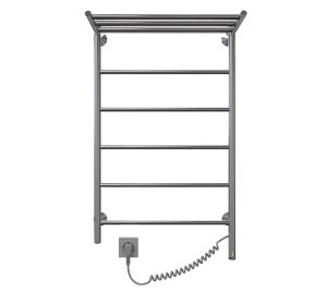 Полотенцесушитель электрический Орион Лесенка с полкой 50-80 (К-таймер, Дуга, Слева, Белый мат, 70 вт.) - фото 736295277