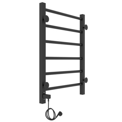 Полотенцесушитель электрический Профиль 40-70 (терморегулятор, черный, справа) - фото 736997462