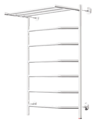 Полотенцесушитель электрический Флоран-Э с полкой 40-74 (К-кнопка, белый, слева, 60 вт) - фото 737253262