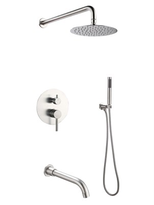 Душевой комплект встраиваемый РМС SUS129-1S Нержавеющая сталь - фото 737253319