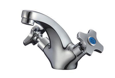 Смеситель для раковины РМС SL115-161 двуручковый - фото 737253362