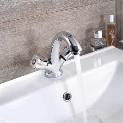 Смеситель для раковины РМС SL116-161 двуручковый - фото 737253368