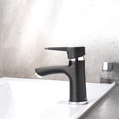 Смеситель для раковины РМС SL77BL-001F Черный - фото 737253399