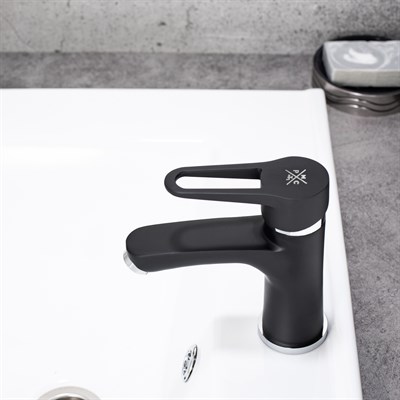 Смеситель для раковины РМС SL77BL-001F Черный - фото 737253400