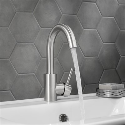 Смеситель для раковины РМС SUS124-001F-1 Нержавеющая сталь - фото 737253410