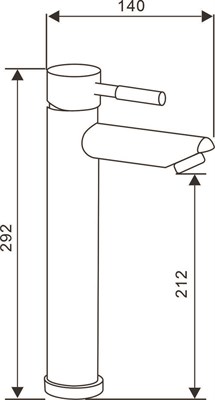 Смеситель для раковины РМС SUS124-001F-2 Нержавеющая сталь - фото 737253414