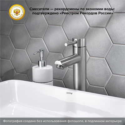 Смеситель для раковины РМС SUS124-001F-2 Нержавеющая сталь - фото 737253418