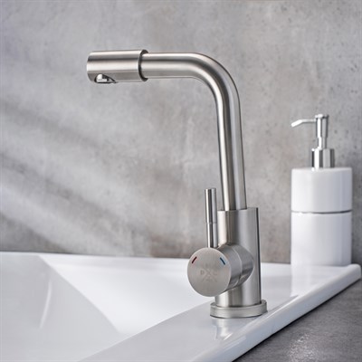 Смеситель для раковины РМС SUS124-001F-3 Нержавеющая сталь - фото 737253421