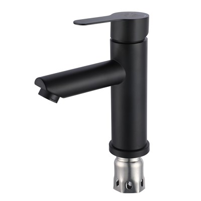 Смеситель для раковины РМС SUS124BL-001F Черный - фото 737253429