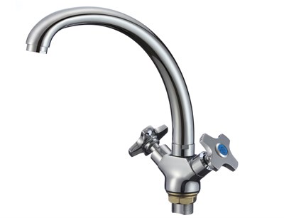 Смеситель для кухни РМС SL115-273F двуручковый - фото 737253464