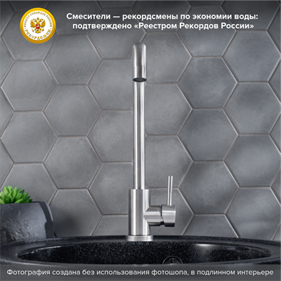 Смеситель для кухни РМС SUS124-017F-1 Нержавеющая сталь - фото 737253514