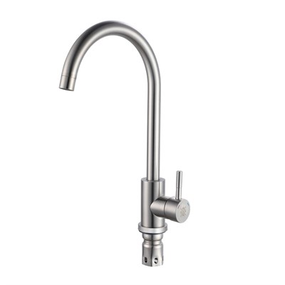 Смеситель для кухни РМС SUS124-017FL Нержавеющая сталь матовый - фото 737253530