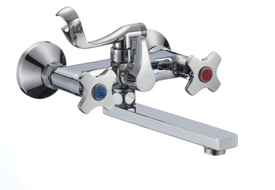 Смеситель для ванны с душем РМС SL115-142E с коротким изливом - фото 737253648