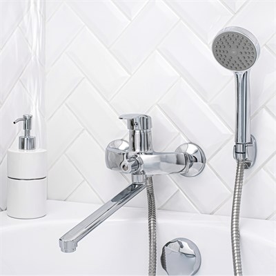 Смеситель для ванны с душем РМС SL85-006E Хром - фото 737253771