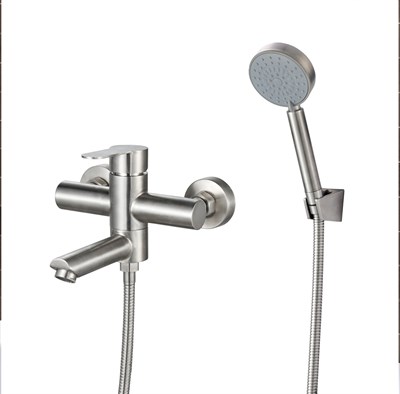 Смеситель для ванны с душем РМС SUS124-009E Нержавеющая сталь - фото 737253793