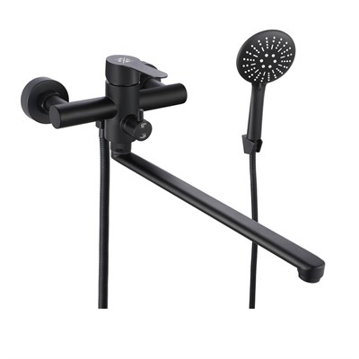 Смеситель для ванны с душем РМС SUS124BL-006EP Черный - фото 737253799