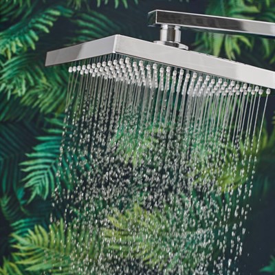 Душевая стойка BOOU B7084-27 с тропическим душем из латуни - фото 737253838