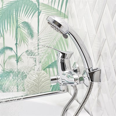 Смеситель для ванны с душем BOOU B8173-18F универсальный Латунь - фото 737253851