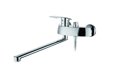 Смеситель для ванны с душем BOOU B8213-46F универсальный Латунь - фото 737253858