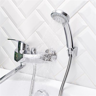 Смеситель для ванны с душем BOOU B8213-46F универсальный Латунь - фото 737253859