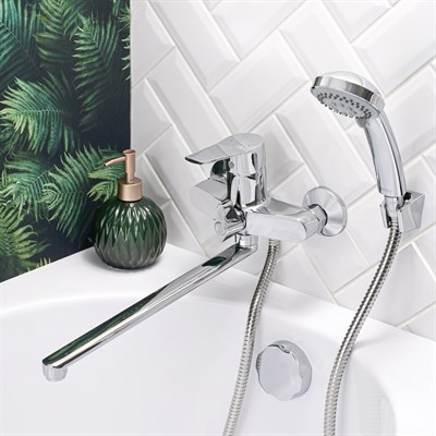 Смеситель для ванны с душем BOOU B8246-18F универсальный Латунь - фото 737253862