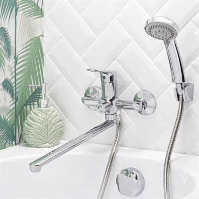 Смеситель для ванны с душем BOOU B8290-18F универсальный Латунь - фото 737253878