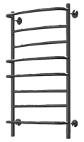 Полотенцесушитель электрический Орион Сага 50-80, 100 вт (К-таймер, Справа, Чёрный матовый)