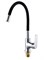 Смеситель для кухни РМС SL123BL-016F-1 с гибким черным изливом - фото 737253491