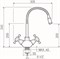 Смеситель для кухни РМС SL92YW-279F с гибким изливом - фото 737253505