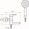Смеситель для ванны с душем РМС SUS124-009E Нержавеющая сталь - фото 737253796